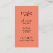 Floristisch Visitekaartje (Achterkant)