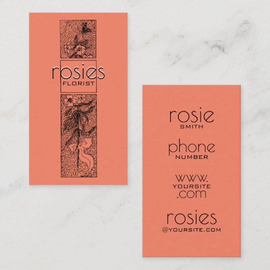 Floristisch Visitekaartje (Voorkant / Achterkant)