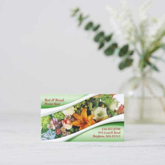 Floristisch Visitekaartje (Staand voorkant)