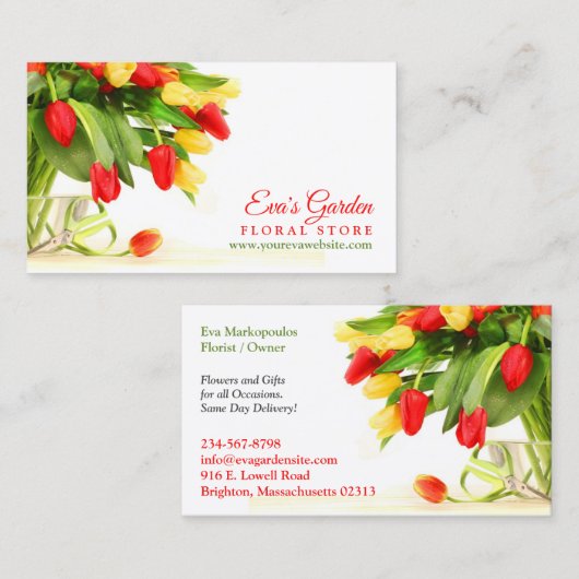 Floristisch Visitekaartje (Voorkant / Achterkant)