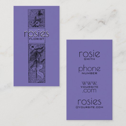 Floristisch Visitekaartje (Voorkant / Achterkant)