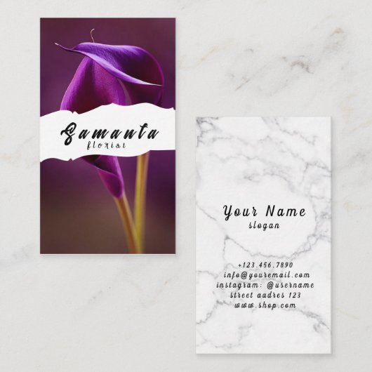 Floristisch Visitekaartje (Voorkant / Achterkant)