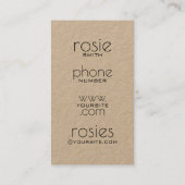 Floristisch Visitekaartje (Achterkant)