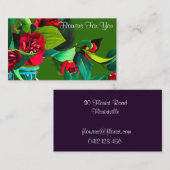 Floristisch winkelbloemen voor You Camellia-kunst Visitekaartje (Voorkant / Achterkant)