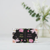 Floristische bloemen visitekaartje (Staand voorkant)