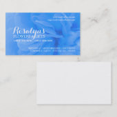 Floristry blauw roos bloemist bedrijf visitekaartj visitekaartje (Voorkant / Achterkant)