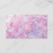 Floristry paarse roze bloemist visitekaartjes (Achterkant)