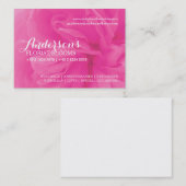 Floristry roze roos bloemist cubby visitekaartje (Voorkant / Achterkant)