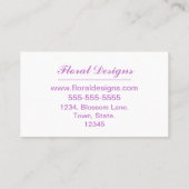 Floristry Store. Visitekaartje (Achterkant)