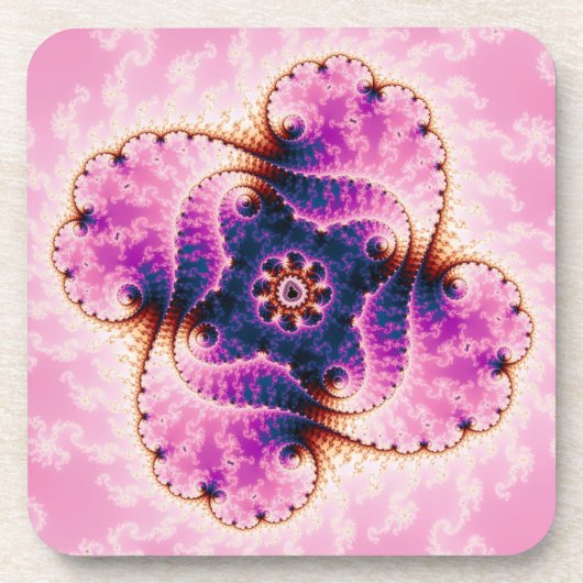Florivet - Fractal Art Bier Onderzetter (Voorkant)