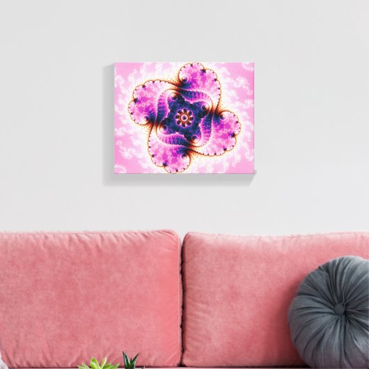 Florivet - Fractal Art Canvas Afdruk (Insitu (Woonkamer))