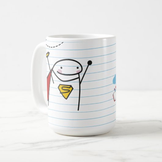 Flork Día del Maestro - Los verdaderos Heroes! Koffiemok (Voorkant links)