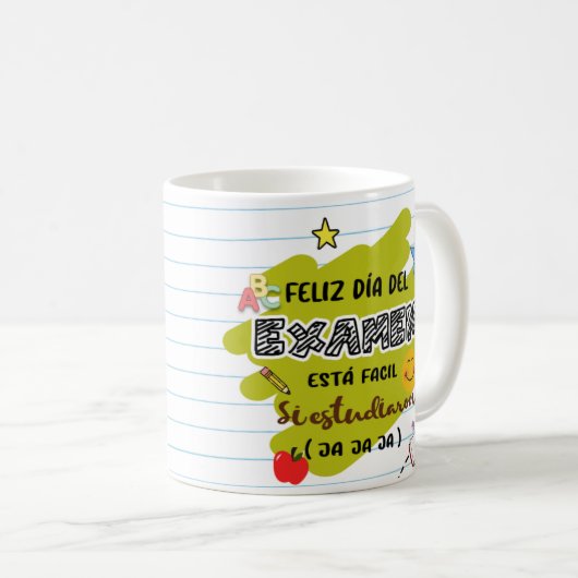 Flork Taza Maestro - Dia de examen Koffiemok (Voorkant rechts)