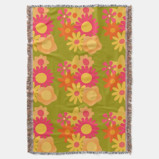 flormod  roze groene deken (Voorkant Verticaal)