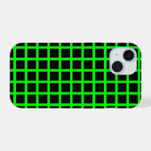 Floro dot illusion iphone 15 case  (Achterkant horizontaal)