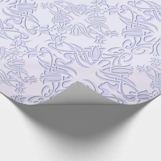 floronbarokpatroon cadeaupapier (Hoek)