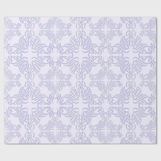 floronbarokpatroon cadeaupapier (Vlak)