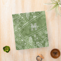 florpaisleyvederpatroon groen volleybal
