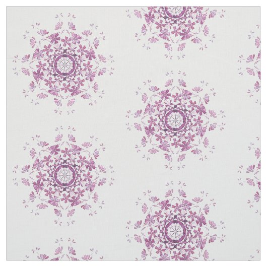 florretro paars element stof (Swatch)