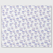 florretro patroon cadeaupapier (Vlak)