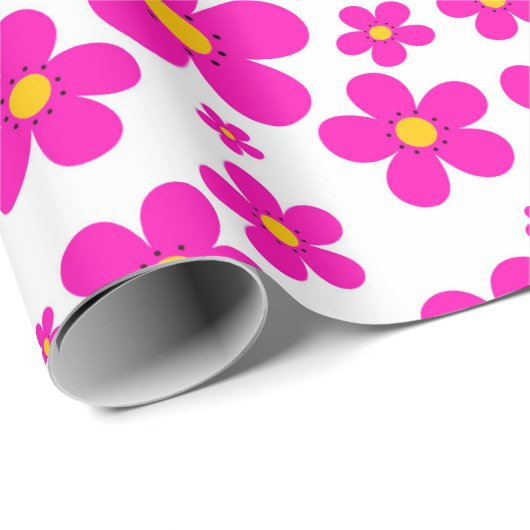 florretro patroon cadeaupapier (Rol Hoek)