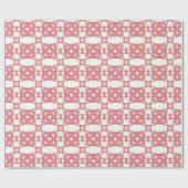 florretro patroon cadeaupapier (Vlak)