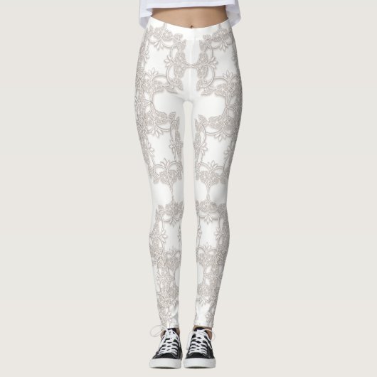 florretro patroon leggings (Voorkant)