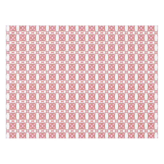 florretro patroon tafelkleed (Voorkant (Horizontaal))