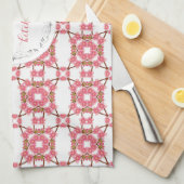 florretro patroon.text. theedoek (Quarter Fold)