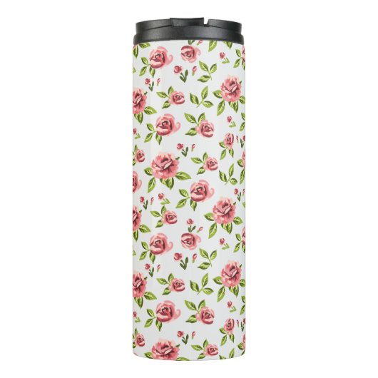 florroos design kunst mooi thermosbeker (Achterkant)