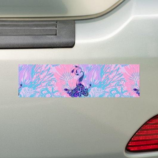 florroze pauw bumpersticker (Op auto)