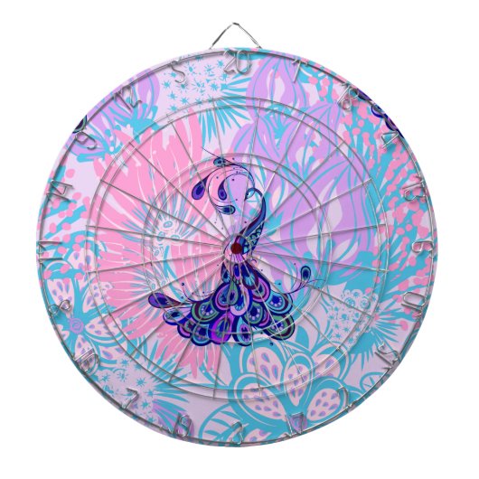florroze pauw dartbord (Voorkant)