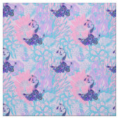 florroze pauwoog stof (Swatch)