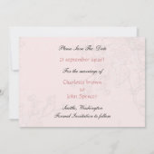 florroze vogelkooi , liefdesvogels redden de data save the date (Achterkant)