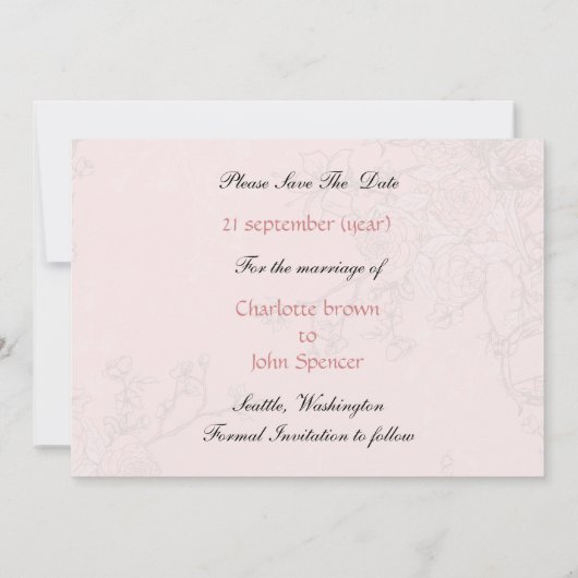 florroze vogelkooi , liefdesvogels redden de data save the date (Achterkant)