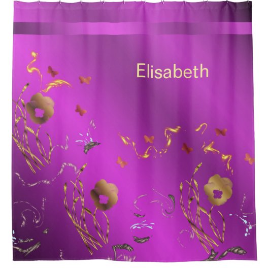 florvaartuigen, vakantie, elegant, kleur, homdecor douchegordijn (Voorkant)