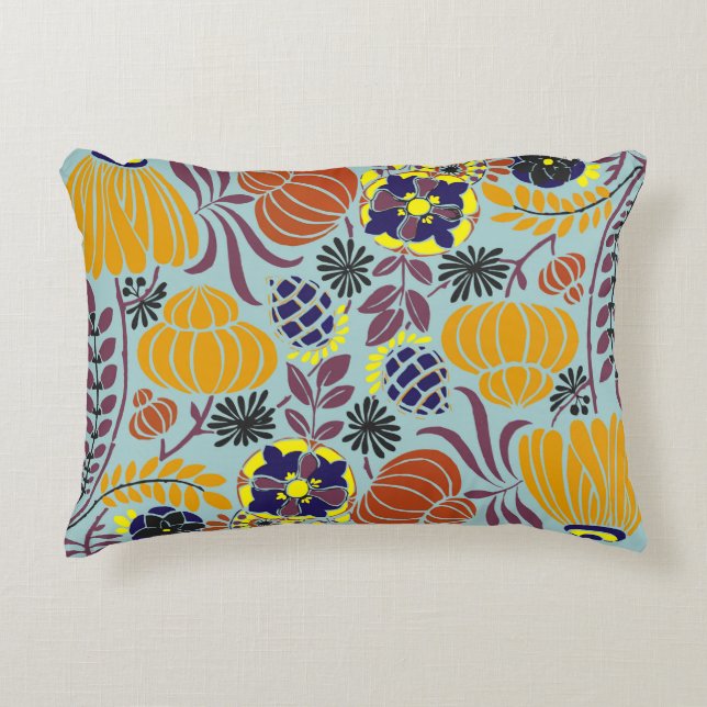 florvormachtergrond accent kussen (Voorkant)