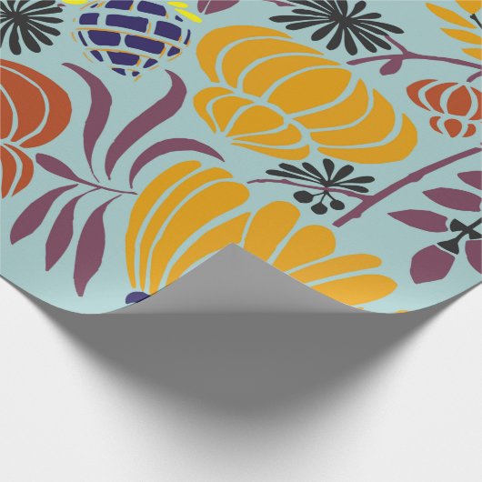 florvormachtergrond cadeaupapier (Hoek)