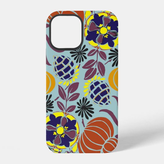 florvormachtergrond iPhone hoesje (Achterkant)