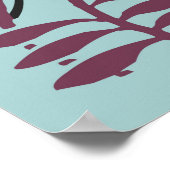 florvormachtergrond poster (Hoek)