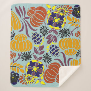 florvormachtergrond sherpa deken