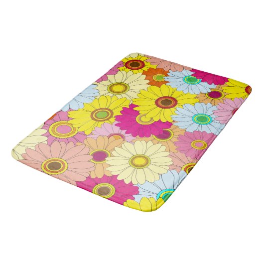 florvormig patroon badmat (Gekanteld)