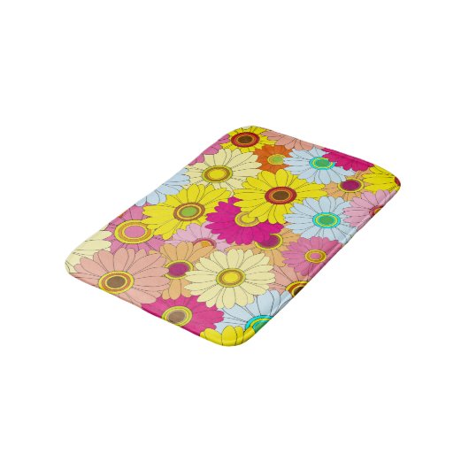 florvormig patroon badmat (Gekanteld)