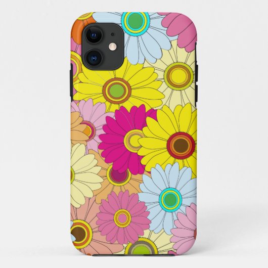florvormig patroon Case-Mate iPhone case (Achterkant)