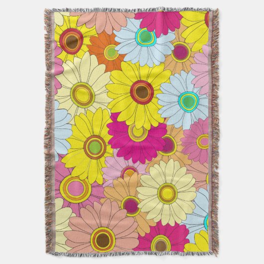 florvormig patroon deken (Voorkant Verticaal)