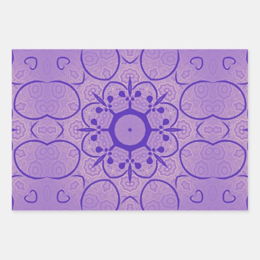 florvormig patroon inpakpapier vel (Voorkant 2)