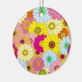 florvormig patroon keramisch ornament (Links)