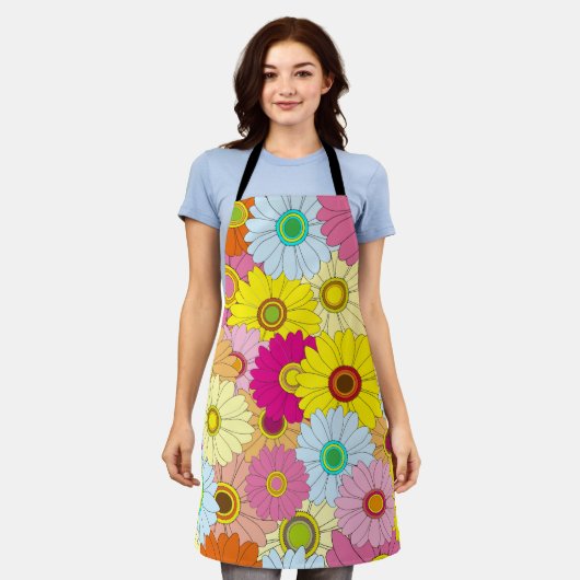 florvormig patroon schort (Gedragen)