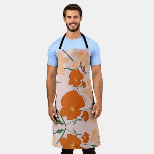 florvormig patroon schort (Gedragen)