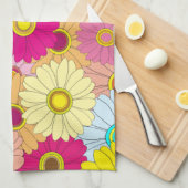 florvormig patroon theedoek (Quarter Fold)